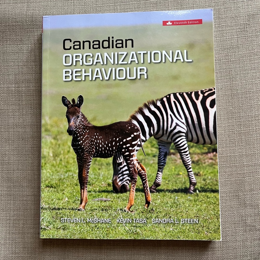 Canadian Organizational Behaviour- 11th Edition Textbook